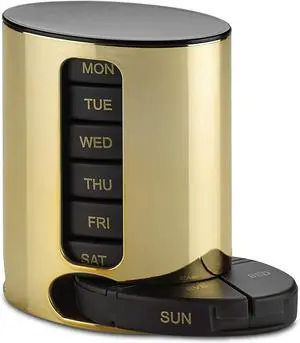 Weekly Pill Box - (4 Times a Day) - Daily Stackable Medication - Premium AM/PM Weekly Pill Box with 7 Weekly Pill Box - (4 Times a Day) - Daily Stackable Medication - Premium AM/PM Weekly Pill Box with 7