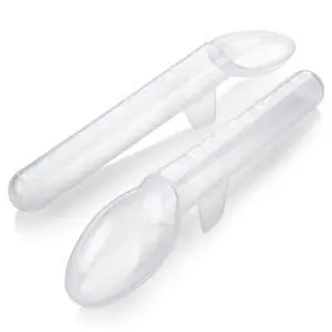 Calibrated Medicine Spoon for Kids, Baby & Toddler - (Pack of 2) - 2 Tsp/10 mL Capacity Plastic Oral Liquid Dose Medication Graduated Dispenser Calibrated Medicine Spoon for Kids, Baby & Toddler - (Pack of 2) - 2 Tsp/10 mL Capacity Plastic Oral Liquid Dose Medication Graduated Dispenser