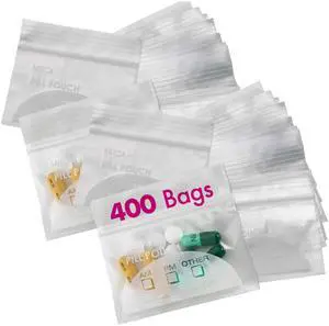Pill Pouch Bags - (Pack of 400) 3" x 2.75" - BPA-Free, Poly Bag Disposable Zipper Pills Baggies, Daily AM PM Travel Medicine Organizer Storage Pouches, Best Clear Reusable with Write-on Labels Pill Pouch Bags - (Pack of 400) 3" x 2.75" - BPA-Free, Poly Bag Disposable Zipper Pills Baggies, Daily AM PM Travel Medicine Organizer Storage Pouches, Best Clear Reusable with Write-on Labels