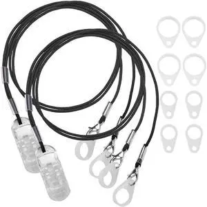 MEDca Hearing Aid Clips - Protective Holder with Anti Lost Lanyard Cord - Rope with Loops and Clip and Security Clip Ideal for Behind The Ear Hearing Aids and Personal Sound Amplifiers, (Pack of 2) MEDca Hearing Aid Clips - Protective Holder with Anti Lost Lanyard Cord - Rope with Loops and Clip and Security Clip Ideal for Behind The Ear Hearing Aids and Personal Sound Amplifiers, (Pack of 2)