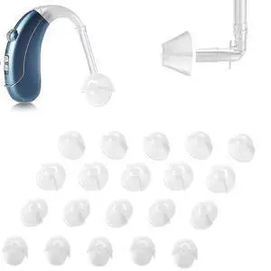 MEDca Hearing Aid Standard Receiver Tulip Domes Compatible with GN Resound Sure Fit - 20-Pcs Universal Invisible Tip Replacement Ear Domes for BTE PSAP Hearing Amplifiers and Open Fit Models, Clear MEDca Hearing Aid Standard Receiver Tulip Domes Compatible with GN Resound Sure Fit - 20-Pcs Universal Invisible Tip Replacement Ear Domes for BTE PSAP Hearing Amplifiers and Open Fit Models, Clear