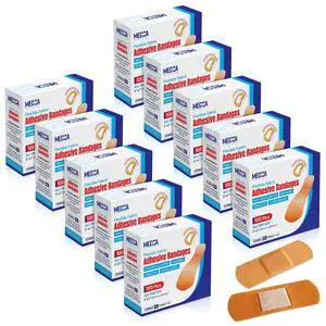 Flexible Fabric Bandages - Flex Fabric Adhesive Bandages Finger-Tip, Knuckles and Thumb for Finger Care and to Protect Wounds from Infection - (1000 Count Bulk) Flexible Fabric Bandages - Flex Fabric Adhesive Bandages Finger-Tip, Knuckles and Thumb for Finger Care and to Protect Wounds from Infection - (1000 Count Bulk)