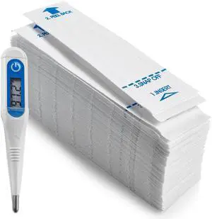 Thermometer Probe Covers - Pack of 100 - Universal and Disposable Probe Cover Box for Digital Thermometer Thermometer Probe Covers - Pack of 100 - Universal and Disposable Probe Cover Box for Digital Thermometer