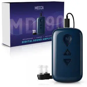 Rechargeable Hearing Amplifier - Digital High-Volume Control, Noise Reduction, 16-Channel, 120H Battery, USB-C Charging - Lightweight, Comfortable Sound Amplifier Listening Device for Adults & Seniors Rechargeable Hearing Amplifier - Digital High-Volume Control, Noise Reduction, 16-Channel, 120H Battery, USB-C Charging - Lightweight, Comfortable Sound Amplifier Listening Device for Adults & Seniors