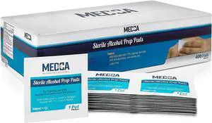 Alcohol Prep Pads - Box of 400, Saturated 70% Isopropyl Alcohol Wipes, Sterile Antiseptic Wipes Individually Wrapped Moistened Sanitizer Cleaning Swab Pad, 2-Ply Cotton Alcohol Prep Pads - Box of 400, Saturated 70% Isopropyl Alcohol Wipes, Sterile Antiseptic Wipes Individually Wrapped Moistened Sanitizer Cleaning Swab Pad, 2-Ply Cotton