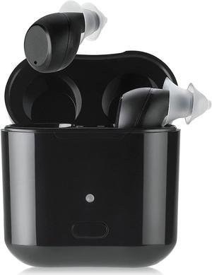 Hearing Amplifier Rechargeable to Aid and Assist Adults and Seniors Hearing, 24 Hours Battery life Wireless Sound Amplifier with Portable Charging Case, Gain up to 38db