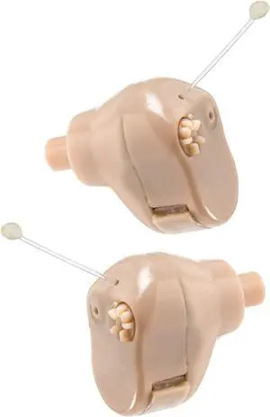 Hearing Amplifier Set - Mini ITC (in-The-Canal), in Ear Personal Hearing Amplification and Digital Sound Enhancer PSAD (Pair) Extra Small Upgraded Second Generation Design by MEDca Hearing Amplifier Set - Mini ITC (in-The-Canal), in Ear Personal Hearing Amplification and Digital Sound Enhancer PSAD (Pair) Extra Small Upgraded Second Generation Design by MEDca