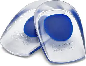 MEDCA Silicone Gel Heel Cushion Pads, Cups - Shoe Inserts for Plantar Fasciitis, Prevents Sore Heel, Bone Spur & Achilles Pain Relief for Women, US Shoe Size 4.5-8