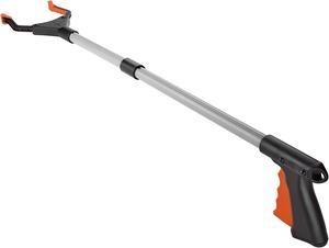 Reacher Grabber Tool - 32-Inch-Long Folding Picker Upper Gripping Device - Lightweight 90° Rotation Claw Extendable Arm Reach, Indoor and Outdoor Elderly Reaching Mobility Aid and Trash Grabber Tool