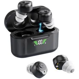 Rechargeable Hearing Aids with Bluetooth for Seniors and Adults - Digital Personal Sound Hearing Amplifiers Pair w/Charging HD LCD Carrying Case, Active Noise Cancelling, No-Programming, Easy to Use Rechargeable Hearing Aids with Bluetooth for Seniors and Adults - Digital Personal Sound Hearing Amplifiers Pair w/Charging HD LCD Carrying Case, Active Noise Cancelling, No-Programming, Easy to Use