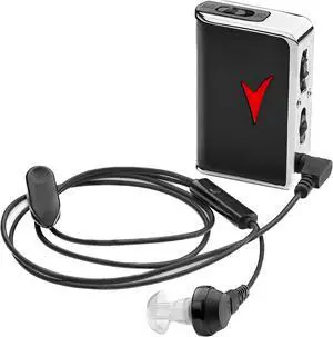 Personal Sound Amplifier - Audio Hearing Amplifier Device and Voice Enhancer Device for Sound Gain of 50dB, Up to 100 Feet Away, Pocket Hearing Devices Personal Sound Amplifier - Audio Hearing Amplifier Device and Voice Enhancer Device for Sound Gain of 50dB, Up to 100 Feet Away, Pocket Hearing Devices