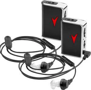 Personal Sound Amplifiers - (2 Pack) Personal Audio Amplifier Device and Voice Enhancer Device for Sound Gain of 50dB, Up to 100 Feet Away, Pocket Hearing Devices Personal Sound Amplifiers - (2 Pack) Personal Audio Amplifier Device and Voice Enhancer Device for Sound Gain of 50dB, Up to 100 Feet Away, Pocket Hearing Devices