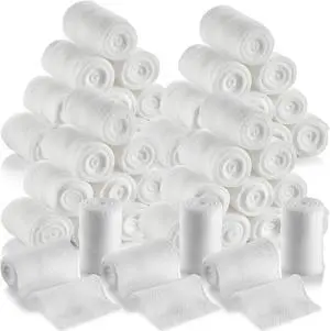 Gauze Bandage Rolls - Pack of 48, 2 x 4.1 Yards Per Roll of Medical Grade Gauze Bandage and Stretch Bandage Wrapping for Dressing All Types of Wounds and First Aid Kit by MEDca