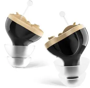 Premium Digital Hearing Amplifier - Invisible in Canal (CIC) in-Ear Mini Sound Enhancer Set, Near-Invisible, Noise Cancelling, Personal Sound Hearing Amplifier - Black, Pair Right & Left Ear Premium Digital Hearing Amplifier - Invisible in Canal (CIC) in-Ear Mini Sound Enhancer Set, Near-Invisible, Noise Cancelling, Personal Sound Hearing Amplifier - Black, Pair Right & Left Ear