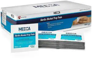 Alcohol Prep Pads - Box of 400, Saturated 70% Isopropyl Alcohol Wipes, Sterile Antiseptic Wipes Individually Wrapped Moistened Sanitizer Cleaning Swab Pad, 2-Ply Cotton Alcohol Prep Pads - Box of 400, Saturated 70% Isopropyl Alcohol Wipes, Sterile Antiseptic Wipes Individually Wrapped Moistened Sanitizer Cleaning Swab Pad, 2-Ply Cotton