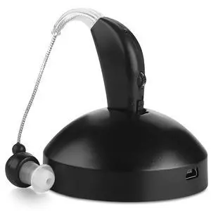 Digital Hearing Amplifier Set - Personal Sound Amplification Device, Rechargeable All-Day Battery Life Lightweight Behind The Ear BTE Sound and Voice Hearing Amplifiers, MZB-17 - Black Digital Hearing Amplifier Set - Personal Sound Amplification Device, Rechargeable All-Day Battery Life Lightweight Behind The Ear BTE Sound and Voice Hearing Amplifiers, MZB-17 - Black