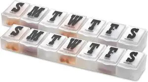 MEDca 7-day Pill Organizer Weekly Pill Planner PACK OF 2 MEDca 7-day Pill Organizer Weekly Pill Planner PACK OF 2