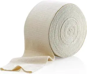 Elastic Tubular Support Bandage Size F, 10M Box - Natural Color (4 x 33 Feet) For Large Knee Support Bandage -Medium to Large Thigh, Cotton Spandex Elastic Tubular Support Bandage Size F, 10M Box - Natural Color (4 x 33 Feet) For Large Knee Support Bandage -Medium to Large Thigh, Cotton Spandex