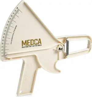 Pro Body Skin Caliper - Handheld BMI Measuring Tool - Accurate Skinfold Caliper Measures Fat for Men and Women, for Monitoring Fitness and Weight Loss Goals, Instructions and Body Fat Chart, White Pro Body Skin Caliper - Handheld BMI Measuring Tool - Accurate Skinfold Caliper Measures Fat for Men and Women, for Monitoring Fitness and Weight Loss Goals, Instructions and Body Fat Chart, White