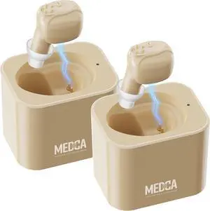 MEDca ITE Mini Ear Amplifier Rechargeable Microtron Set - So Small It's Barely Visible - (1 Pair) MEDca ITE Mini Ear Amplifier Rechargeable Microtron Set - So Small It's Barely Visible - (1 Pair)