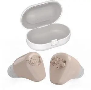 Digital Hearing Amplifiers - (Set of 2) Mini ITE in-The-Ear Rechargeable Personal Sound Amplifier - High Quality and So Small It's Barely Visible Digital Hearing Amplifiers - (Set of 2) Mini ITE in-The-Ear Rechargeable Personal Sound Amplifier - High Quality and So Small It's Barely Visible