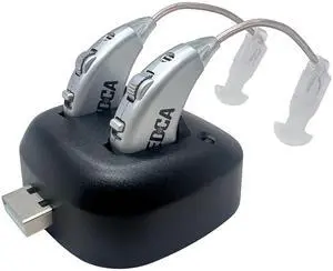 Digital Hearing Amplifiers - Pair of Rechargeable BTE Personal Sound Amplifier with USB Dock - Premium Behind The Ear Sound Amplification - by MEDca Digital Hearing Amplifiers - Pair of Rechargeable BTE Personal Sound Amplifier with USB Dock - Premium Behind The Ear Sound Amplification - by MEDca