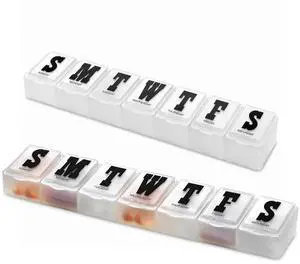 MEDca 7-day Pill Organizer Weekly Pill Planner PACK OF 2 MEDca 7-day Pill Organizer Weekly Pill Planner PACK OF 2