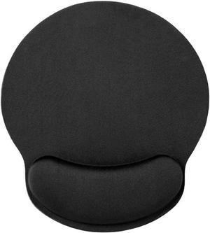 Ergonomic Mouse Pad with Wrist Support Gel Mouse Pad with Wrist Rest, Easy Typing Pain Relief Mousepad with Non-Slip Rubber Base for Computer, Laptop, Home Office, Black