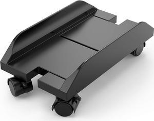 CPU Holder Stand, Mobile Computer Tower Stand with Wheels, Computer Mainframe Bracket, Adjustable PC Holder Cart