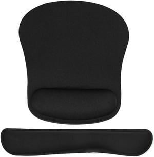 Keyboard Wrist Rest and Mouse Pad with Wrist Support, Memory Foam Set for Computer/Laptop/Mac, Lightweight for Easy Typing & Pain Relief Ergonomic Mousepad