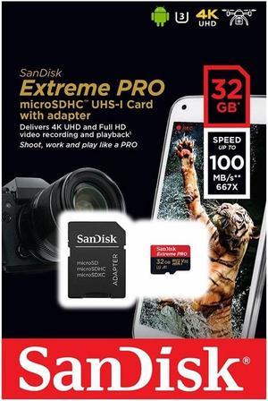 SanDisk 32GB Extreme SDSDXVT-032G-GNCIN SDHC Memory Card C10