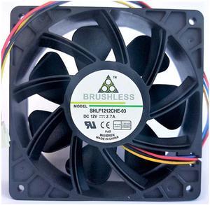 6000RPM DC12V 2.7A Miner Cooling Fan Replacement 4-pin Connector Cooling Fan for Antminer Bitmain S7 S9, for Projects Requiring Cooling or Ventilation