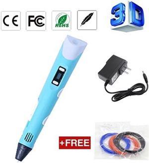 3D Print pen printing pen for school students children 3D Graffiti pen-Blue