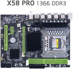 LGA1366 DDR3 X58 Desktop Computer Motherboard 1366 support ECC RAM