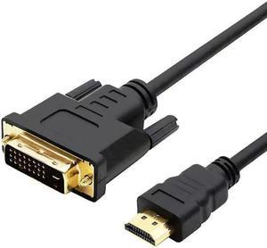 1080P 4K*2K Gold Plated HDMI To DVI-D(24+1)  Adapter Male To Male Converter Cable Black 4.9 ft. 3.3 ft. (1.00m)