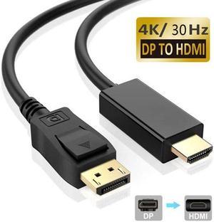 6FT 1.8M 4K*2K DP to HDMI Adapter Cable Displayport Male HDMI Male Video Converter Cable