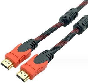 4.4ft 1080P HD Gold-Plated Hdmi Cable Braided Cord HDMI Male to male V1.4  with Dual Shielded Magnetic Ring