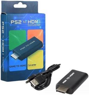 PS2 to HDMI Converter Adapter HDMI HD Video Audio Output + USB Power Cable