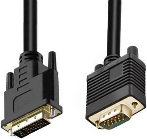 WPIT DVI to VGA Video Cable,4.9ft,M/M,Only Support DVI 24+5