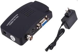 BNC to VGA converter, BNC/S-VIDEO to VGA, CVBS surveillance camera to VGA Display Monitor