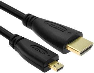 3.3 FT Microhdmi to HDMI Cable,HD 1080P Video Audio Cord for Tablet/Cameras/HDTV,Male to Male