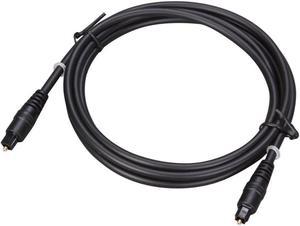 WPIT Premium Toslink Audio Cable - Black Jacket,Optical Digital Audio Cable,6.6 ft