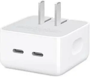 WPIT Universal USB C Fast Wall Charger Block for Smartphone, 35W Dual USB C Port Fast Charging Block Power Adapter PD Foldable USB Type-C Plug Charger,White