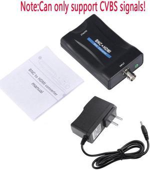 WPIT BNC to HDMI Converter to Monitor 1080P 720P Video Converter BNC Coaxial CVBS to HDMI,With power supply adapter