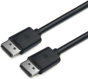 10 ft. 4K*2K DisplayPort Cable Male to Male,Version 1.2,Support 4K@60HZ(No Buckle) Black
