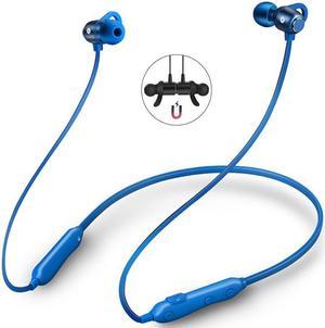 Bluetooth 5.0 Magnetic Wireless Sports Earphones W/Mic HD Stereo Sweatproof in Ear Earbuds Noise Cancelling Volume Control Present