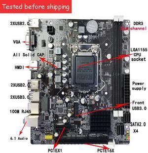 (4XSATA)16GB M-ATX B75 LGA1155 Motherboard DDR3 USB3.0 VGA HDMI 1155 Motherboard Dual Channel Mainboard-2 years warranty