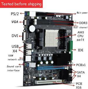 A78 Motherboard for AMD AM3 938, desktop computer DDR3 16GB dual channel Motherboard