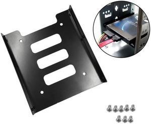 2.5 Inch To 3.5 Inch SSD HDD Adapter Rack Hard Drive SSD Mounting Metal Mount Holder Bracket Black