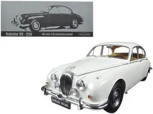 1967 Daimler V8-250 English White Left Hand Drive 1/18 Diecast Model Car by Paragon